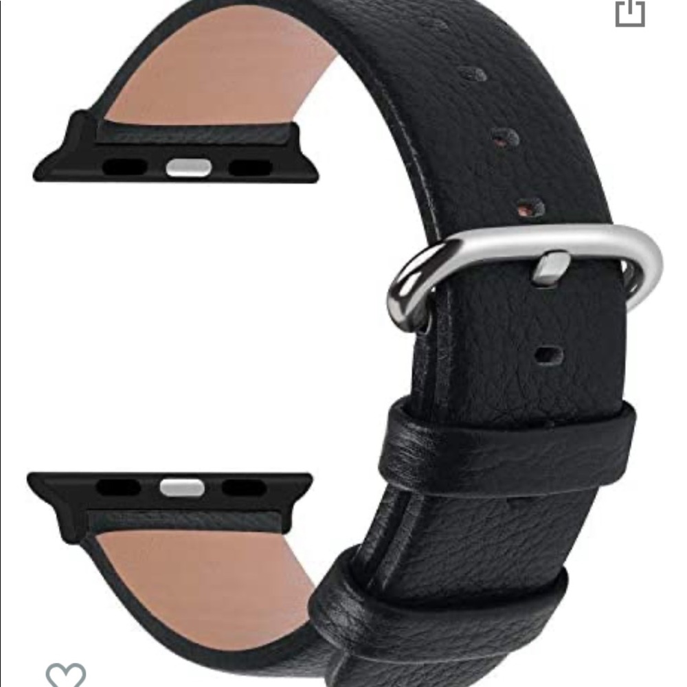 Fullmosa Compatible Apple Watch Band; Black